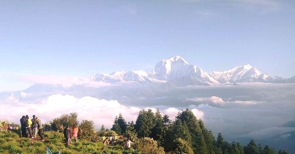 An Alluring vieews of Mount Dhaulagiri from Poonhill 